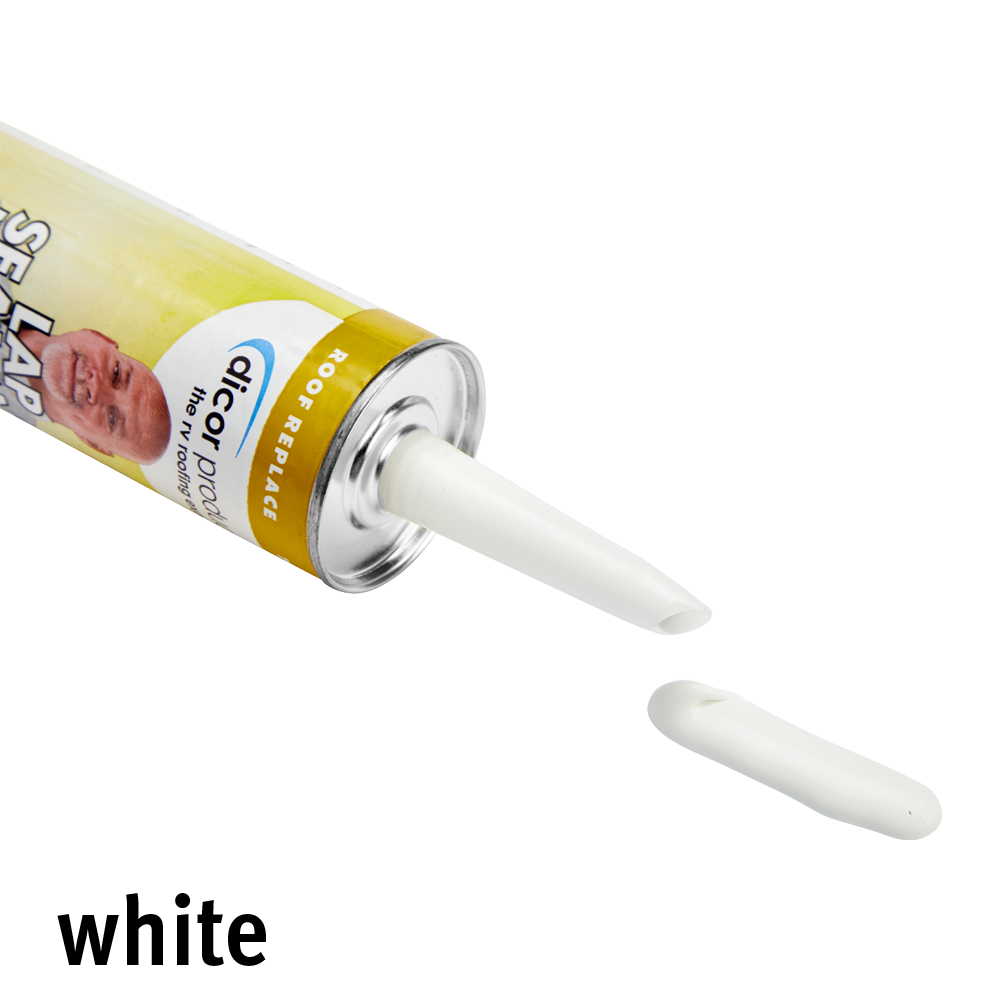 Dicor RV Lap Sealant Combo: 501LSW Self-Leveling + 551LSW Non-Sag (2 Tubes Total)