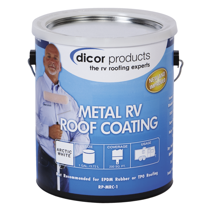 Elastomeric Metal Rv Roof Coating Dicor Products