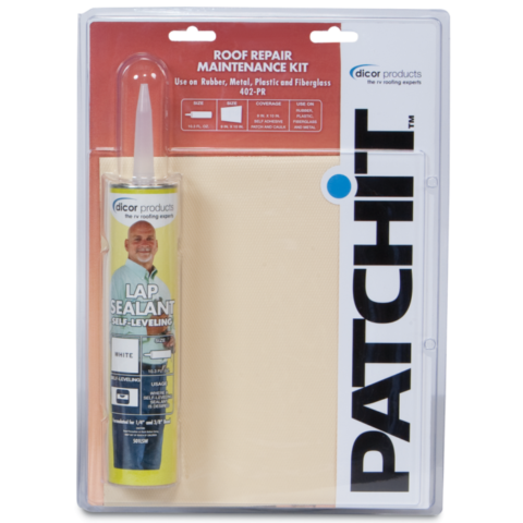 Dicor Corp. 402-PR Camper Sealants Patch-It Roof Repair Kit for RV Trailer